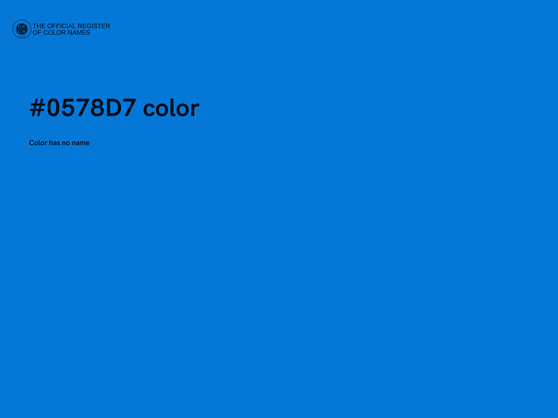 #0578D7 color image