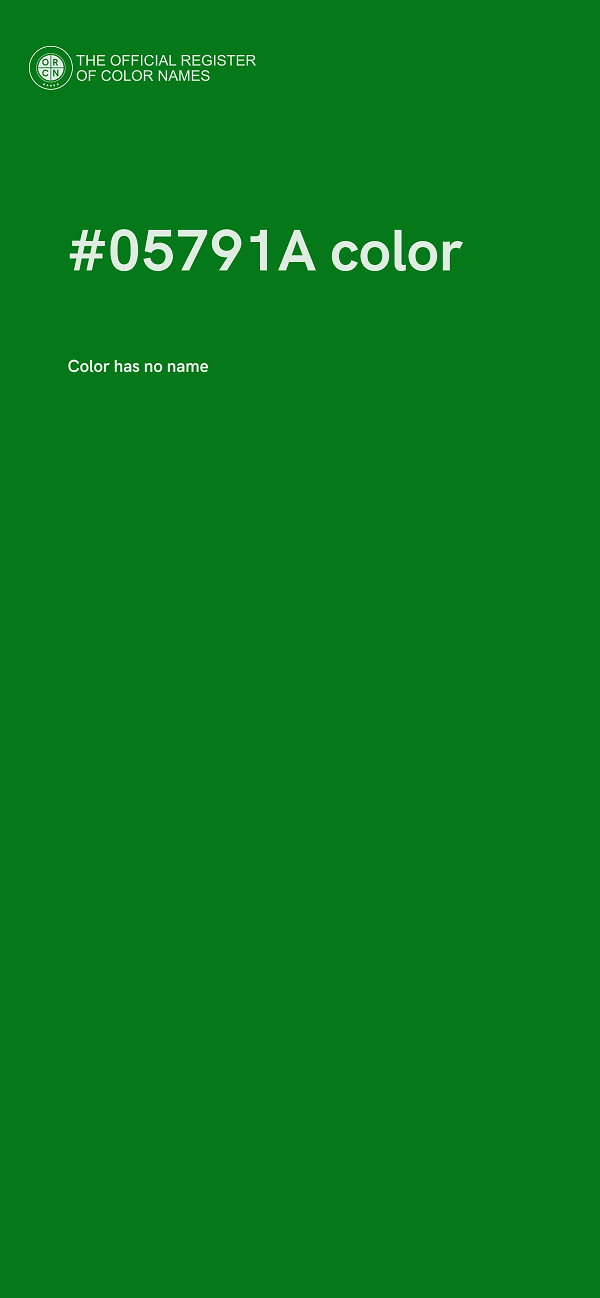 #05791A color image