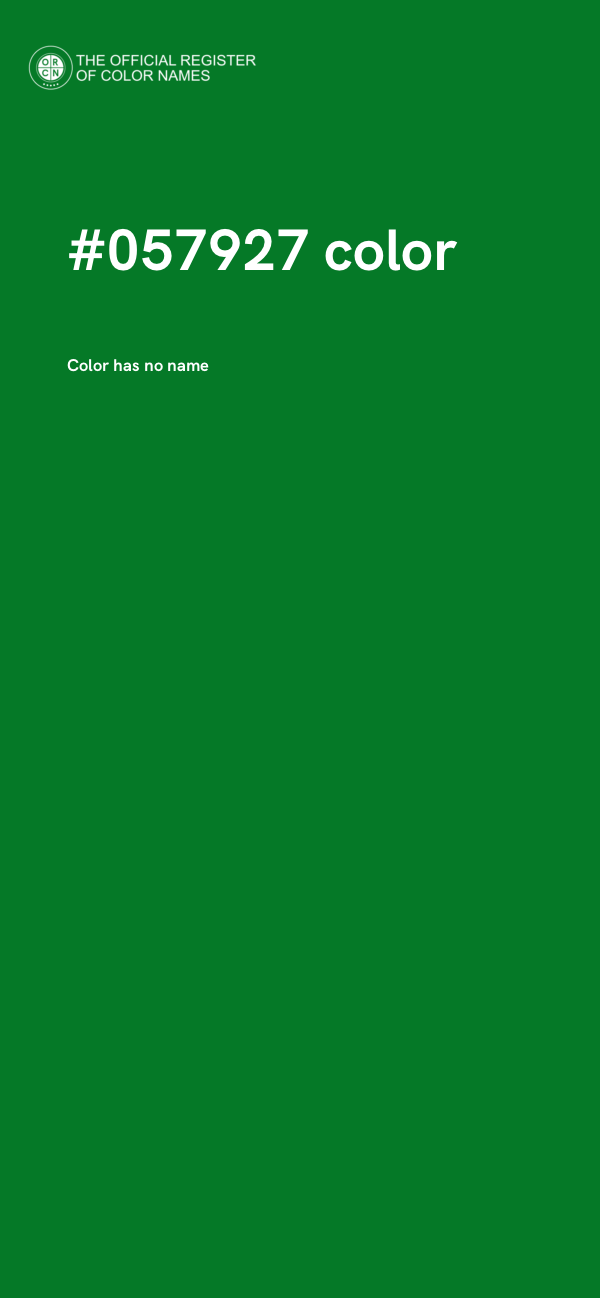 #057927 color image
