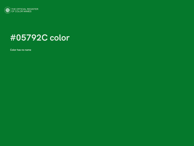 #05792C color image