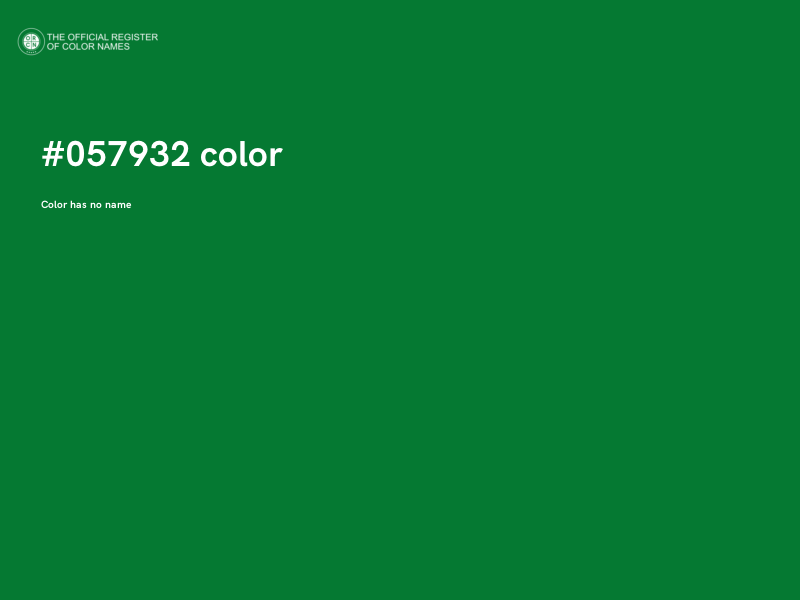 #057932 color image