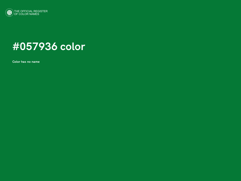 #057936 color image