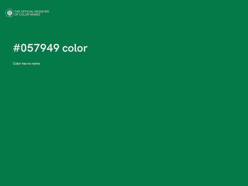 #057949 color image