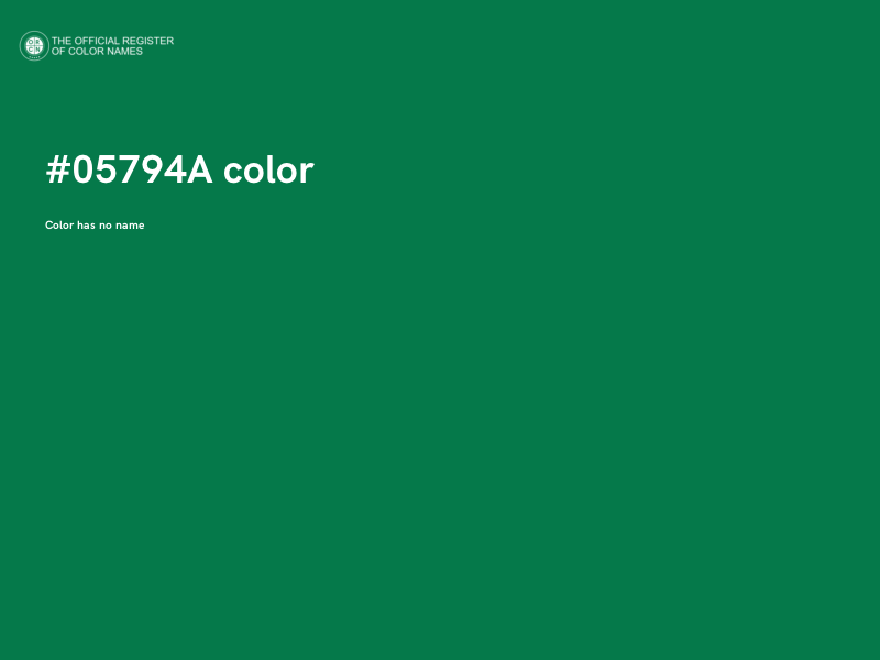 #05794A color image