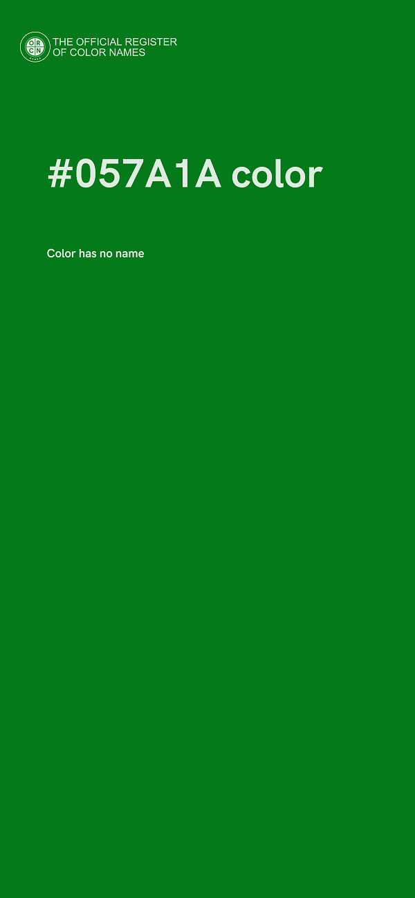 #057A1A color image