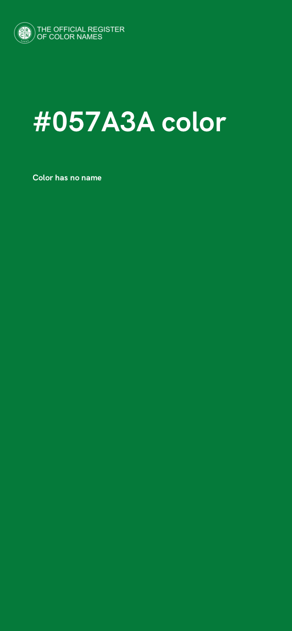 #057A3A color image