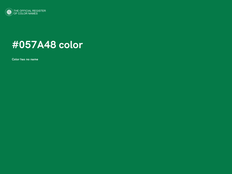 #057A48 color image