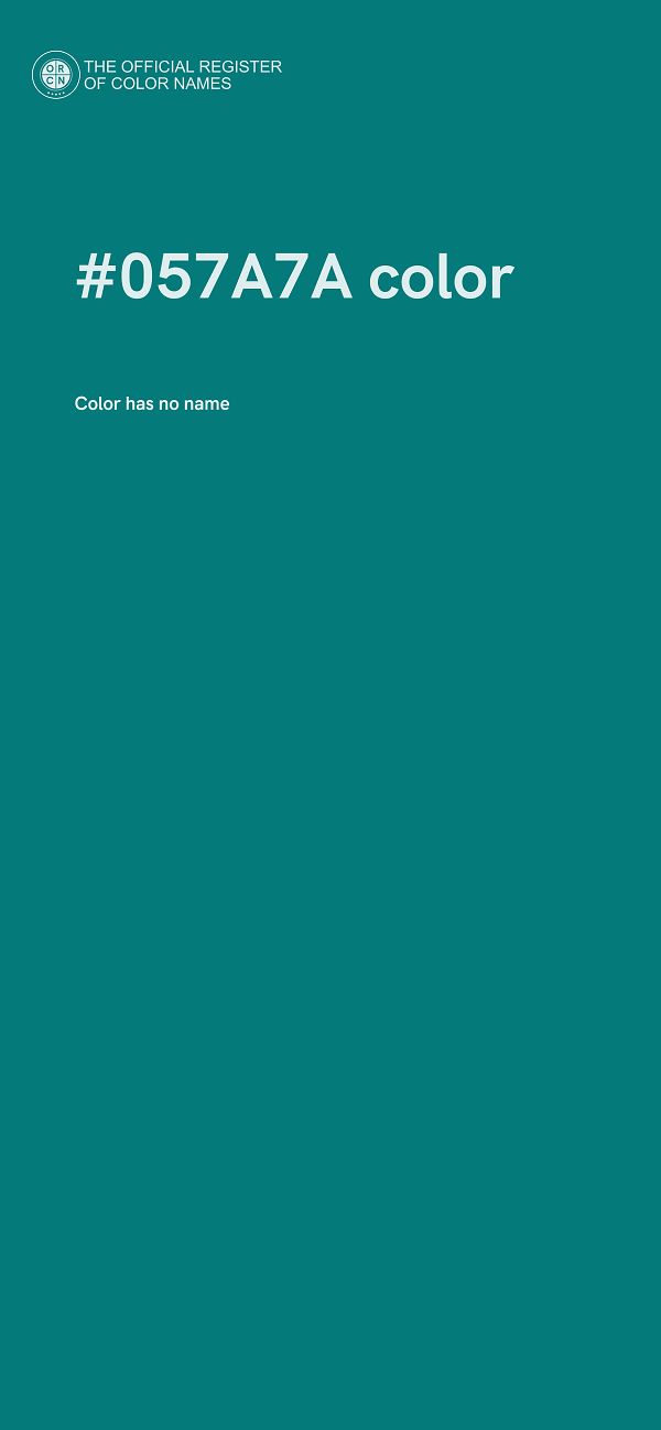 #057A7A color image