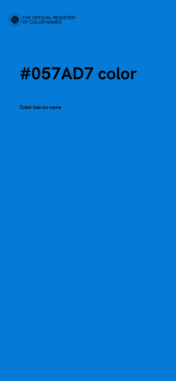 #057AD7 color image