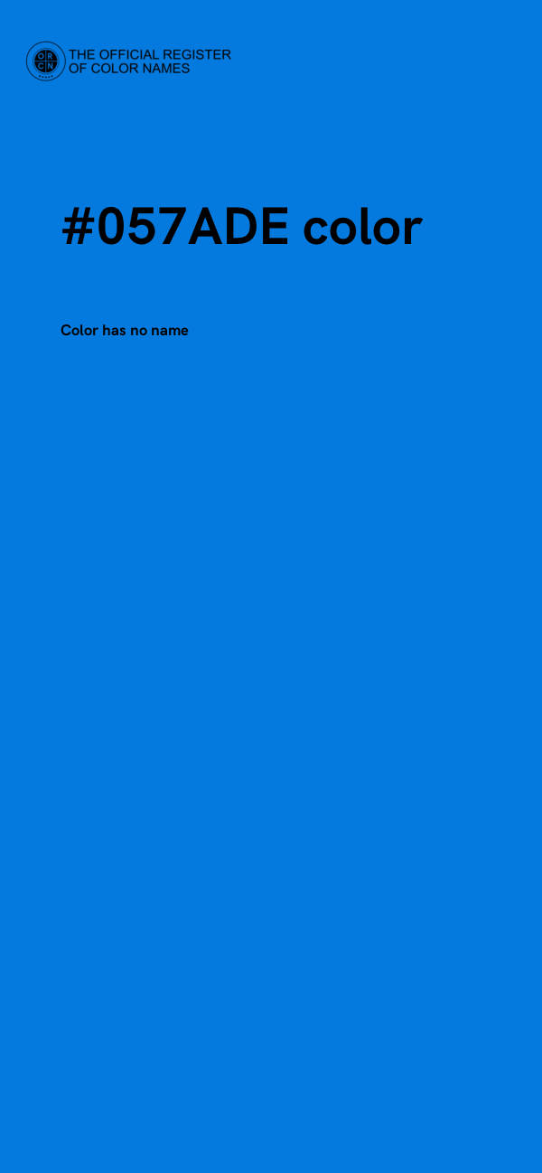 #057ADE color image