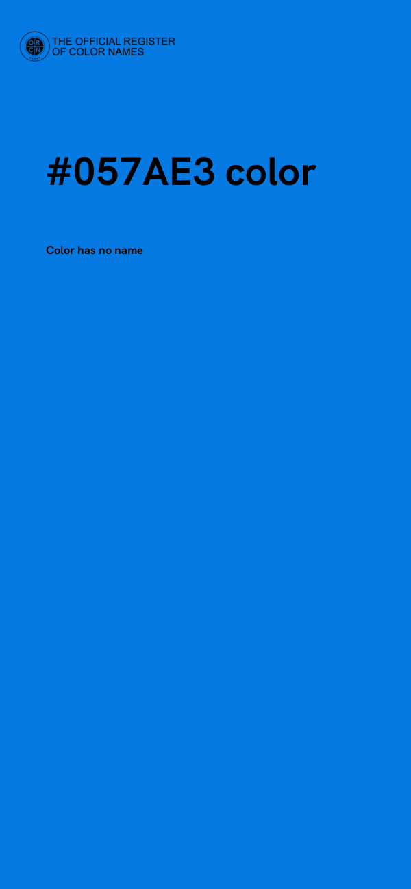 #057AE3 color image