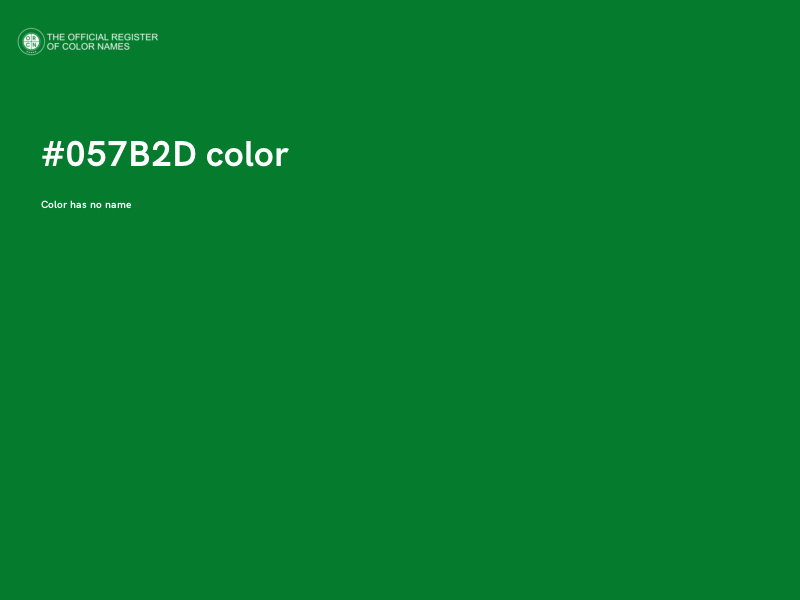 #057B2D color image