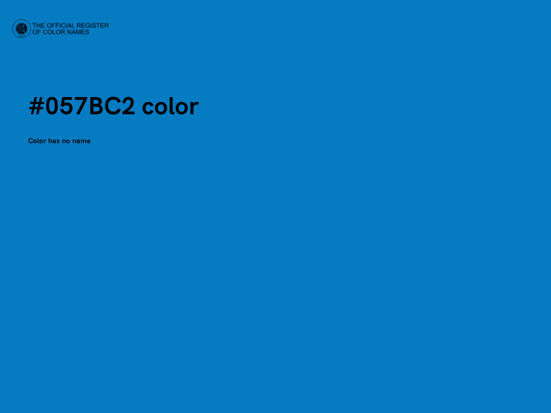 #057BC2 color image