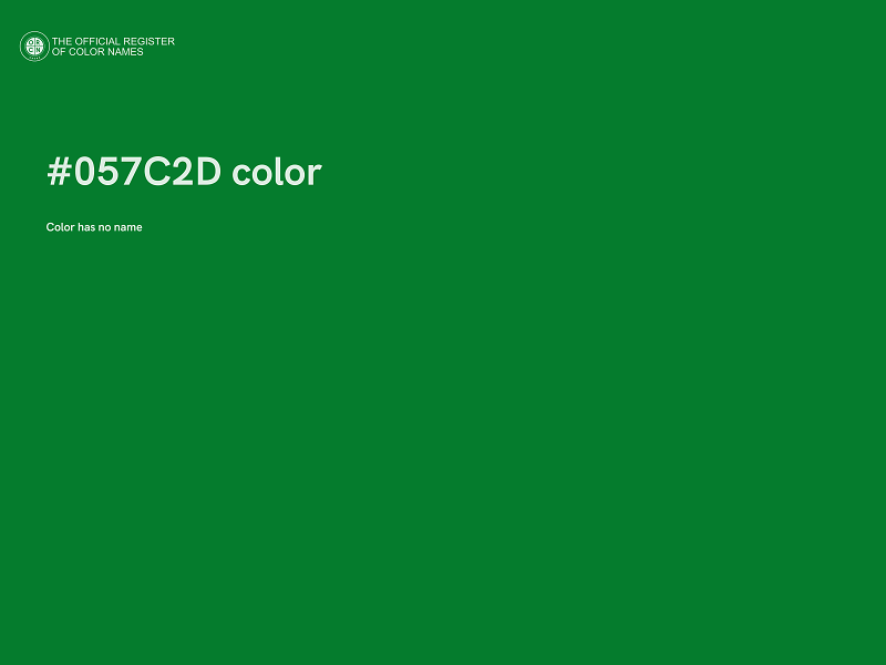 #057C2D color image