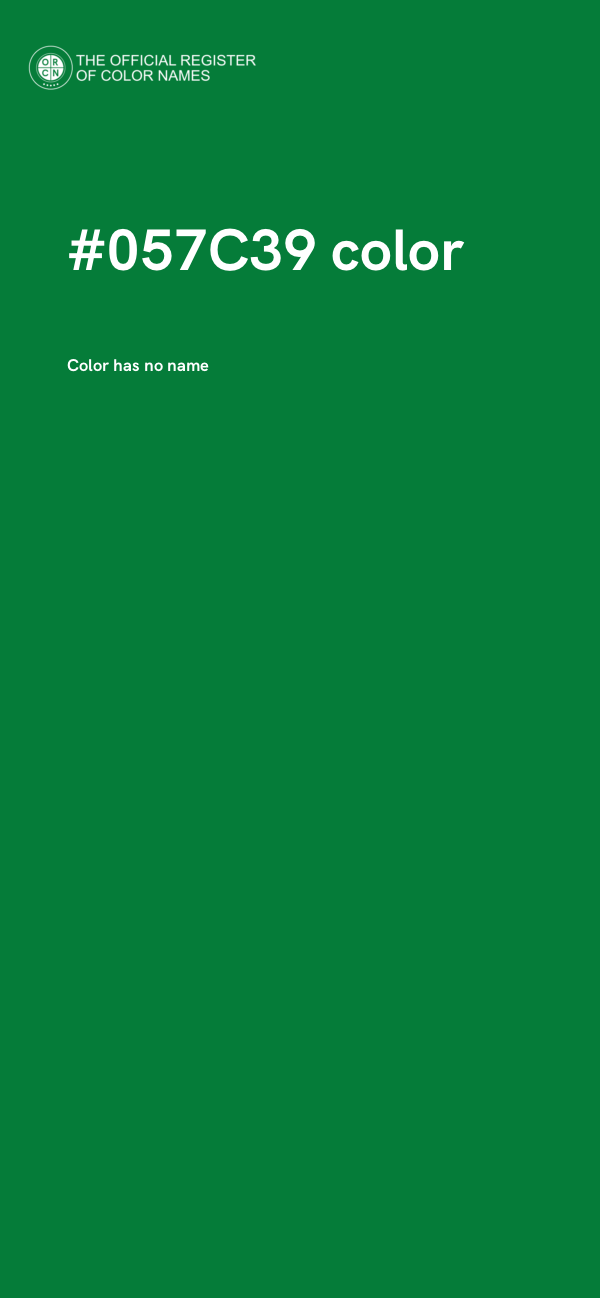 #057C39 color image