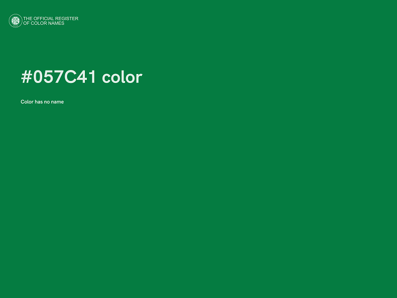 #057C41 color image
