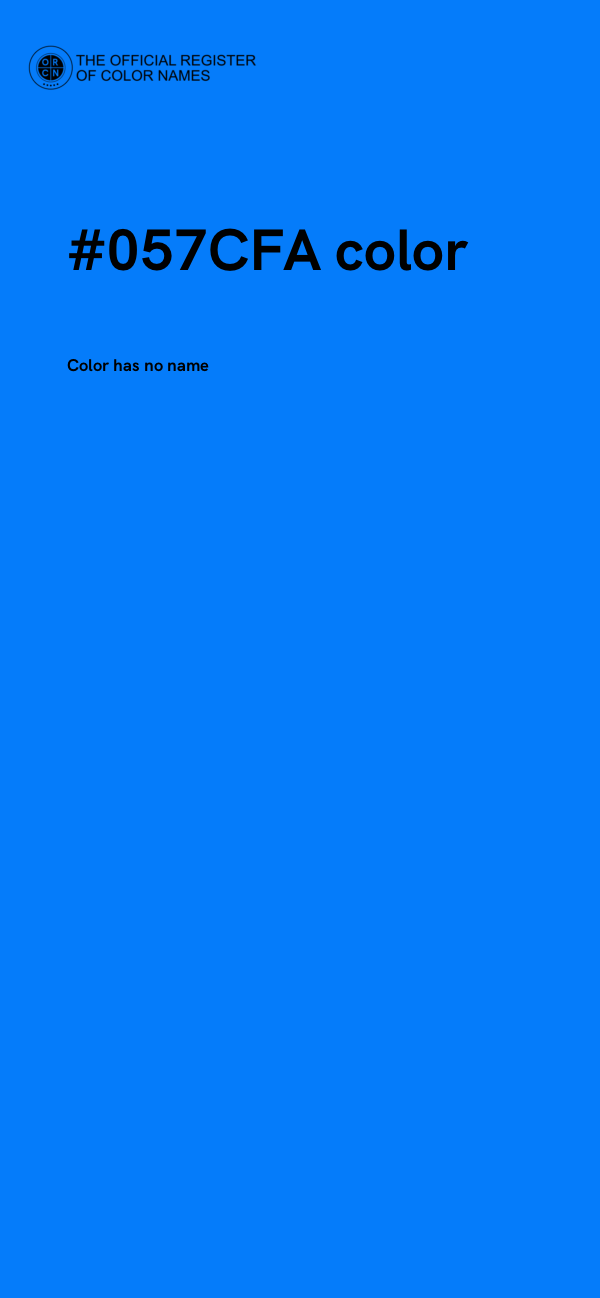 #057CFA color image