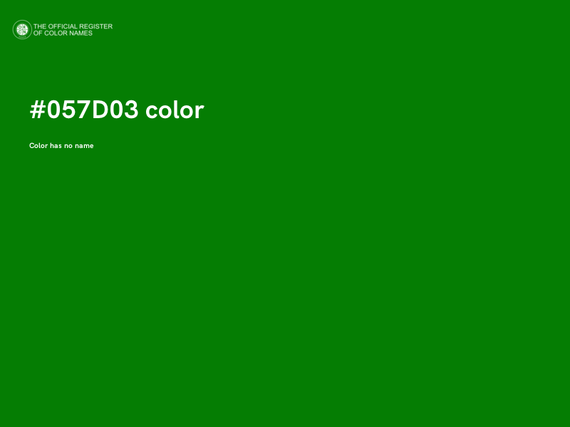 #057D03 color image