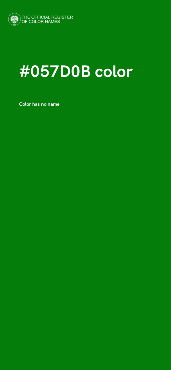 #057D0B color image