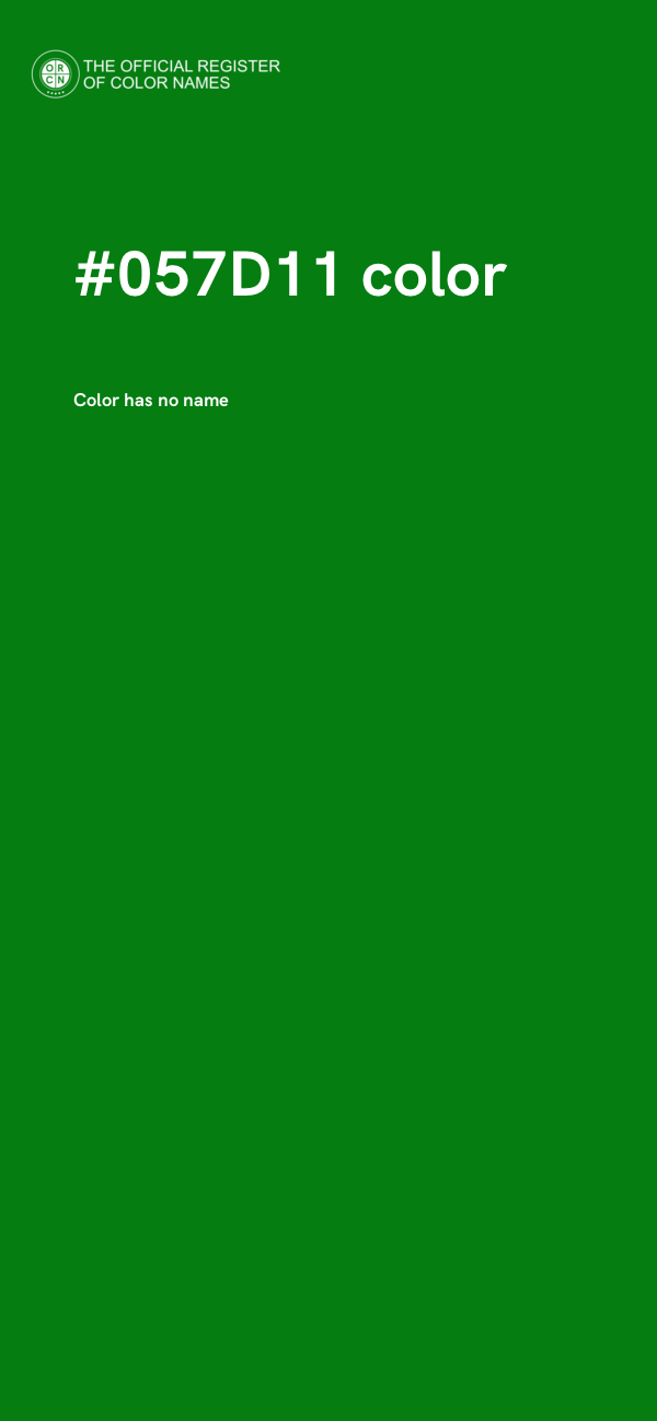 #057D11 color image