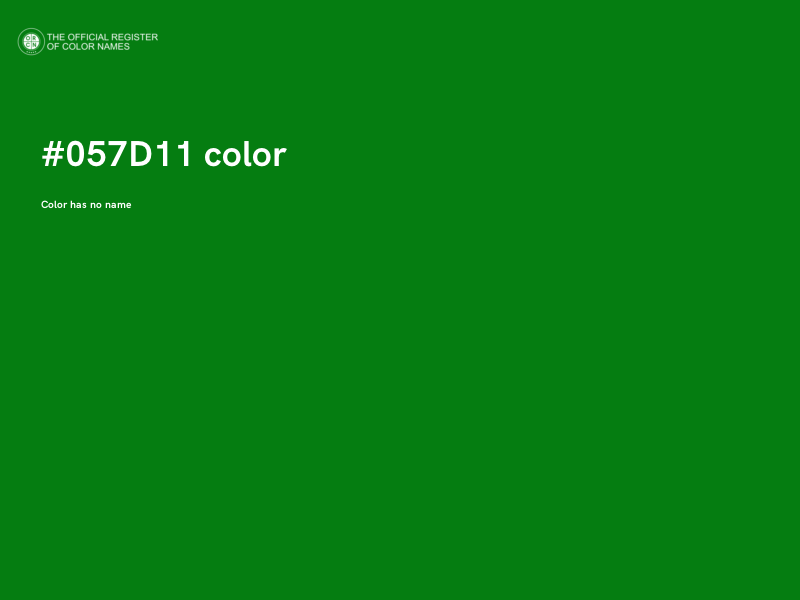 #057D11 color image