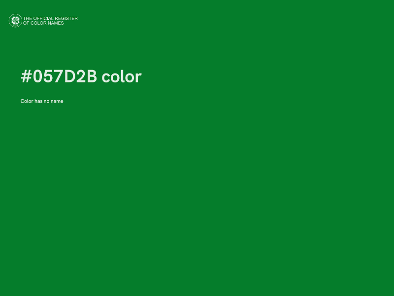 #057D2B color image