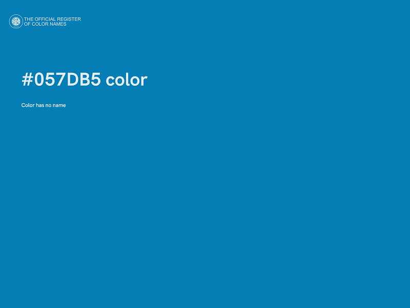 #057DB5 color image