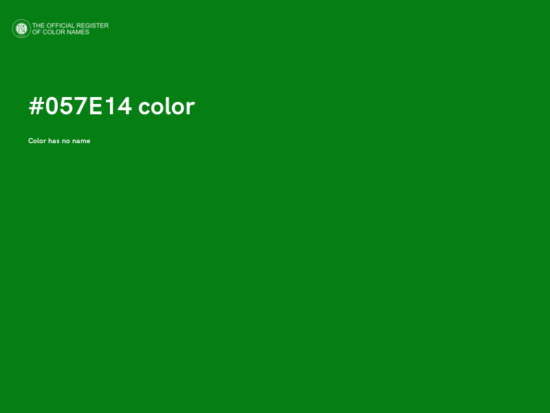 #057E14 color image