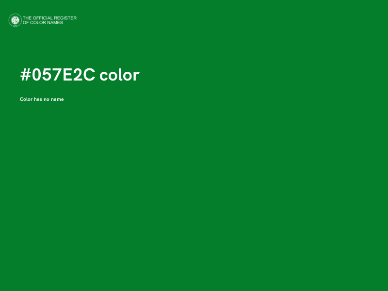 #057E2C color image