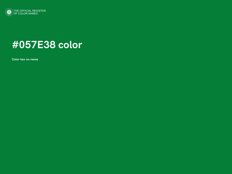 #057E38 color image