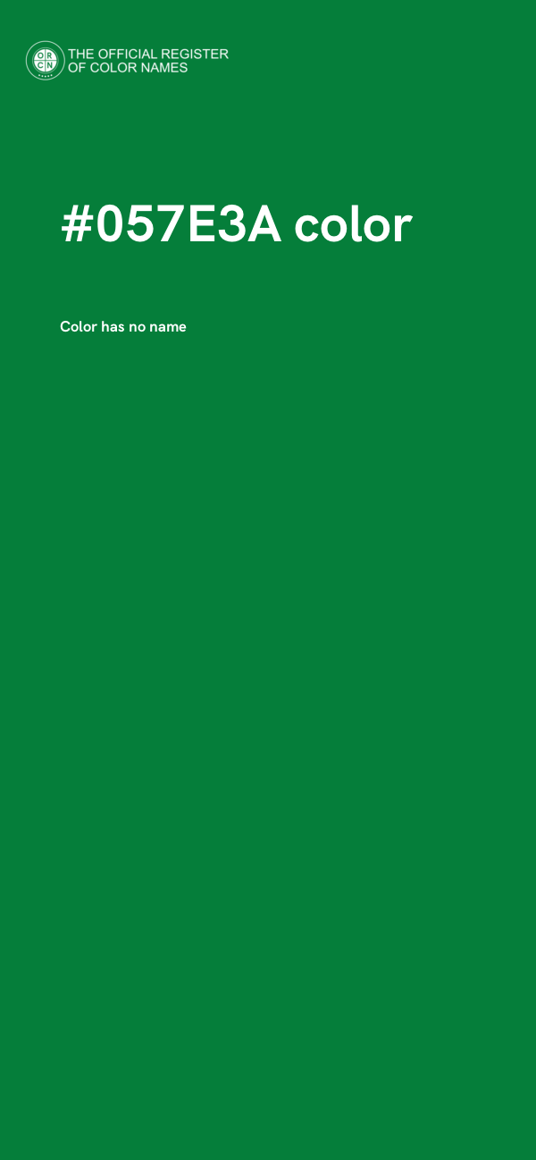 #057E3A color image