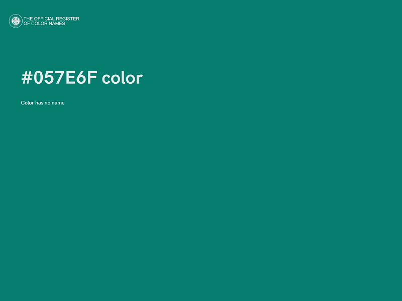 #057E6F color image