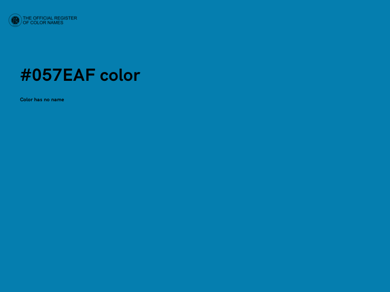#057EAF color image