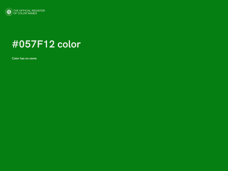 #057F12 color image