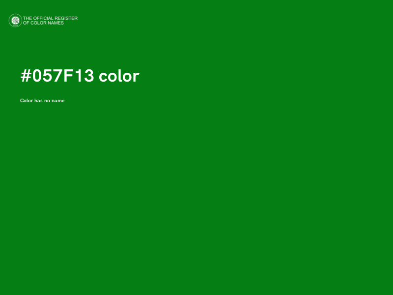 #057F13 color image