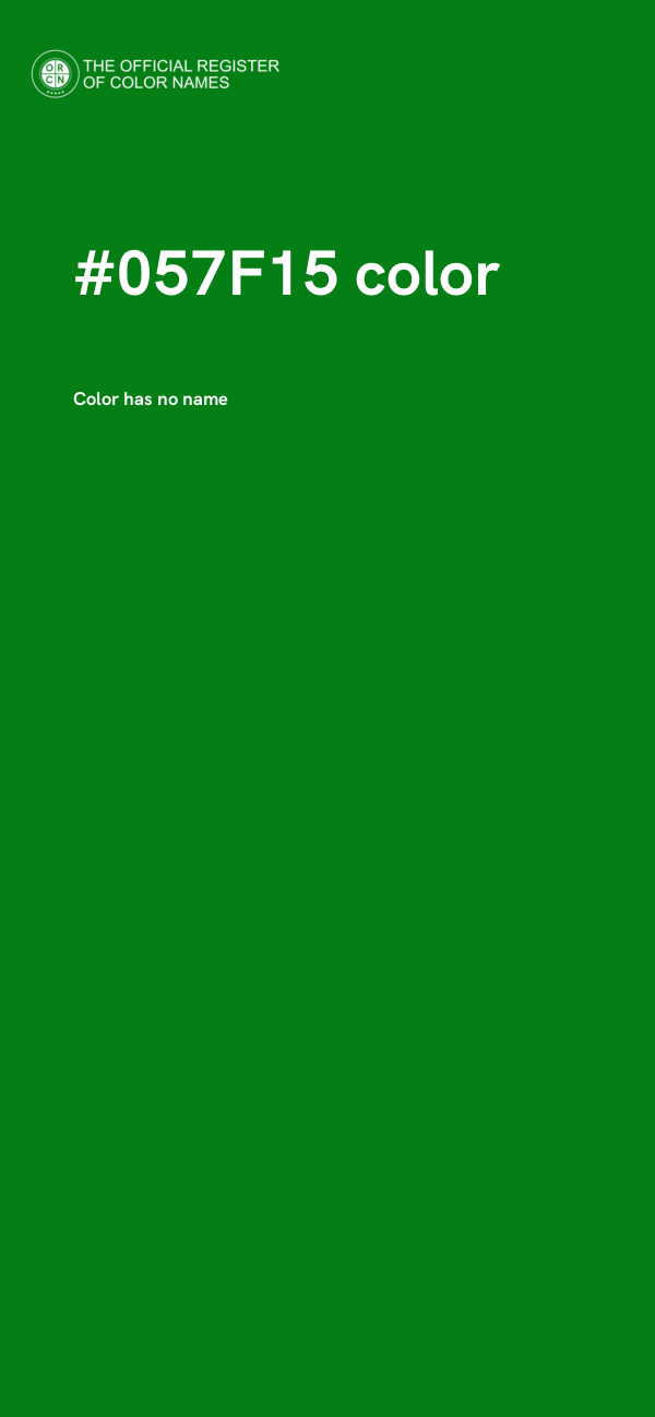 #057F15 color image