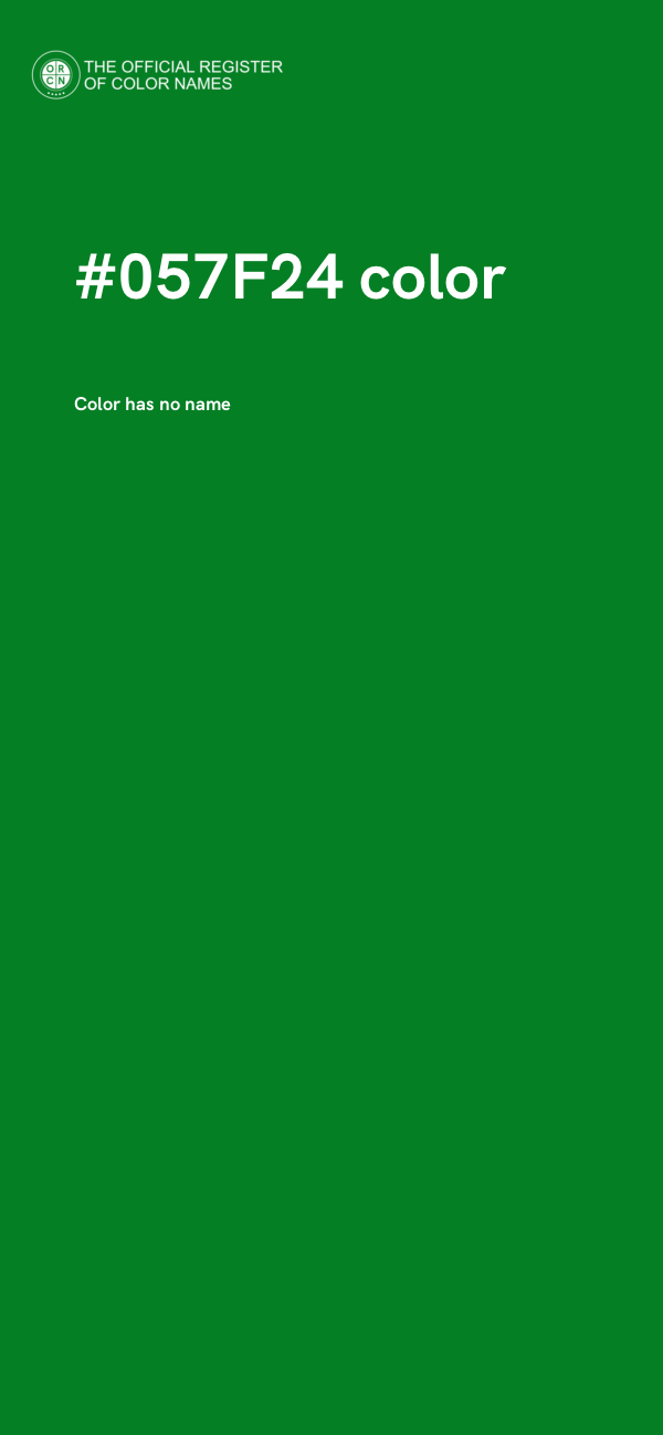 #057F24 color image