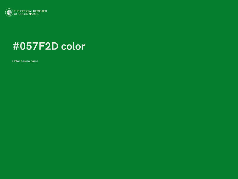 #057F2D color image