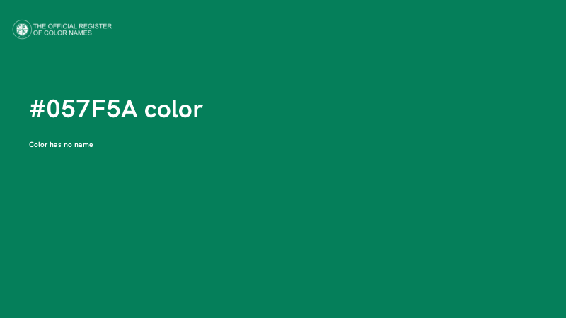 #057F5A color image