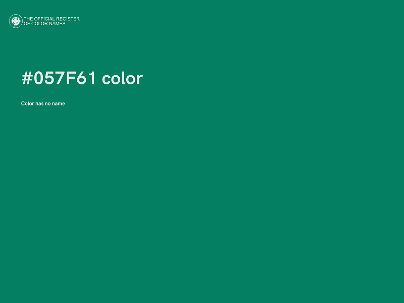 #057F61 color image