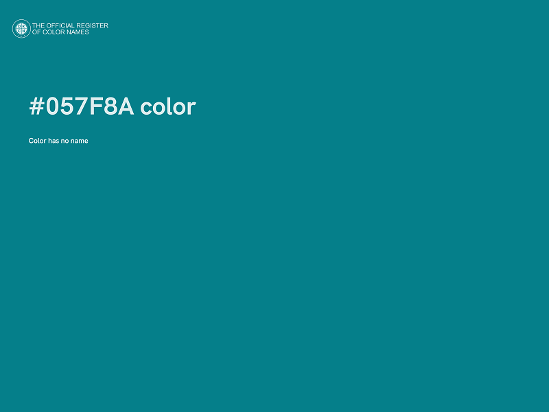 #057F8A color image