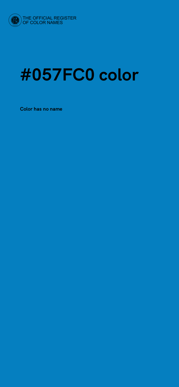 #057FC0 color image