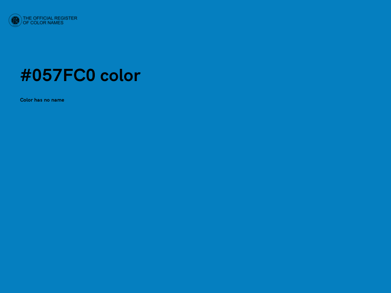 #057FC0 color image