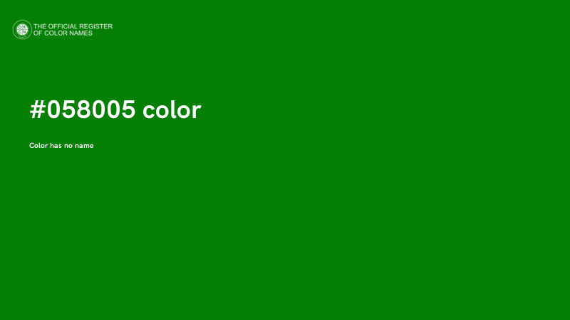 #058005 color image