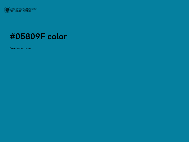 #05809F color image