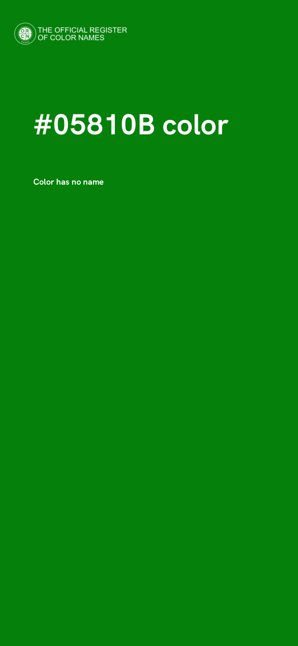 #05810B color image