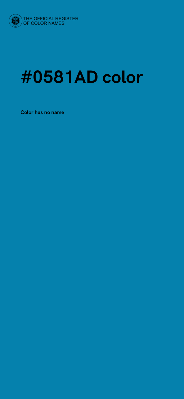 #0581AD color image