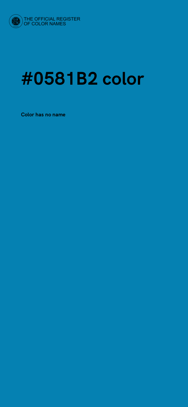 #0581B2 color image