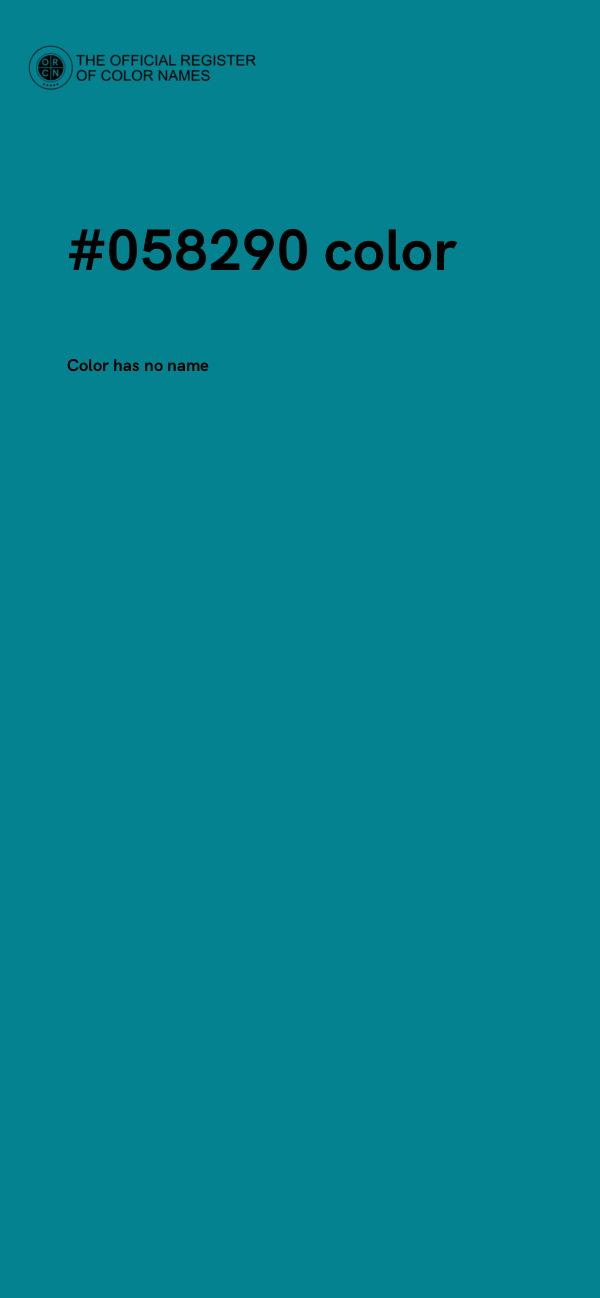 #058290 color image