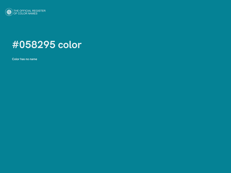 #058295 color image